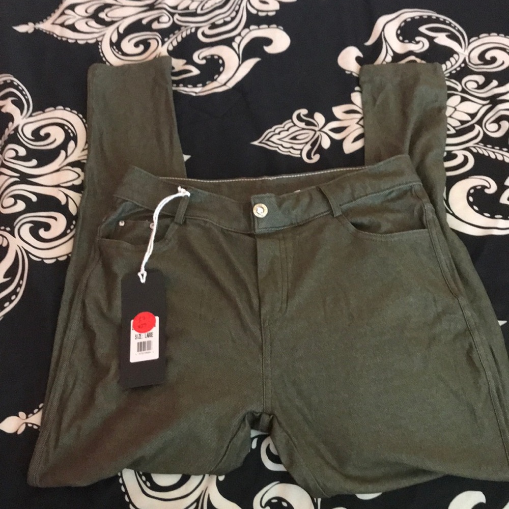 Olive Jeggings